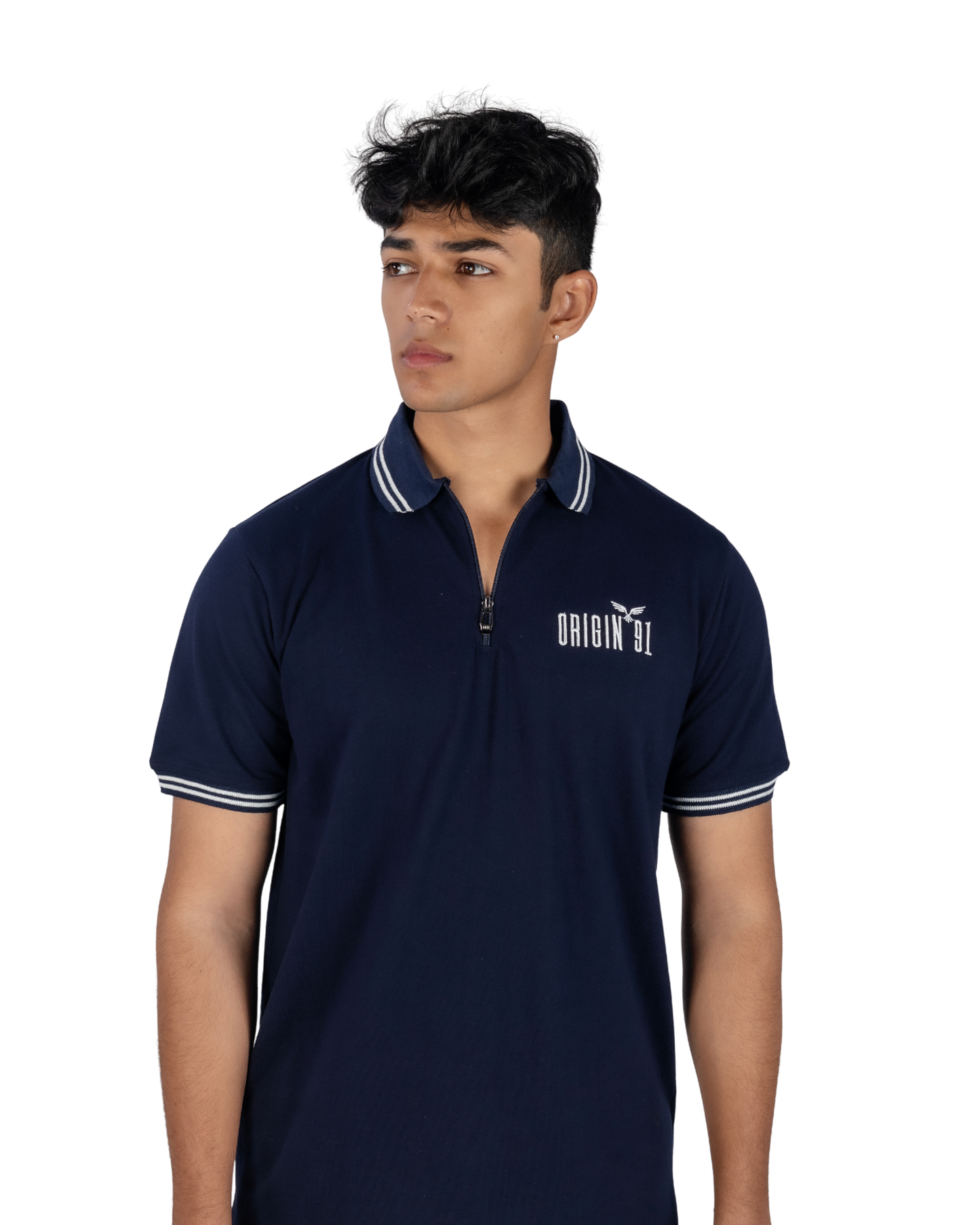 Blue Hour Zip Polo